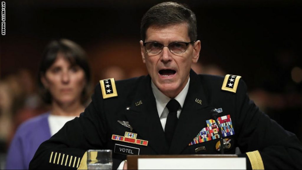 WASHINGTON, DC - MARCH 09:  U.S. Army Gen. Joseph Votel, nominee to be the next commander of the U.S. Central Command, testifies before the Senate Armed Services Committee March 9, 2016 in Washington, DC. The committee heard testimony from the two military leaders on their nominations.  (Photo by Win McNamee/Getty Images)