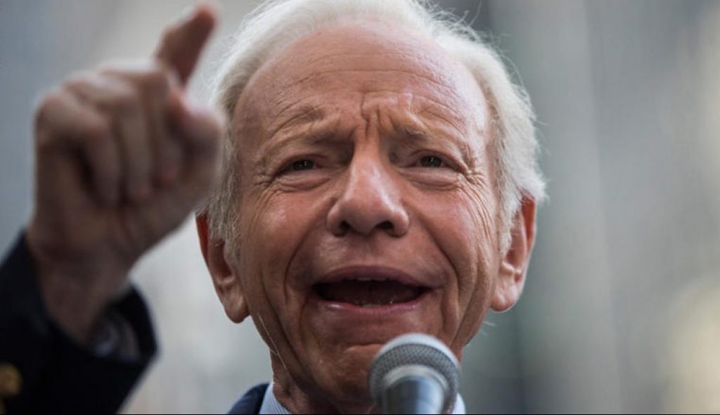 NEW YORK, NY - SEPTEMBER 01:  Former U.S. Sen. Joe Lieberman (I-CT) speaks at a "Stop Iran Rally," regarding the Iran nuclear deal on September 1, 2015 in New York City. Congress has until September 16 to either officially support or denounce the deal.  (Photo by Andrew Burton/Getty Images)