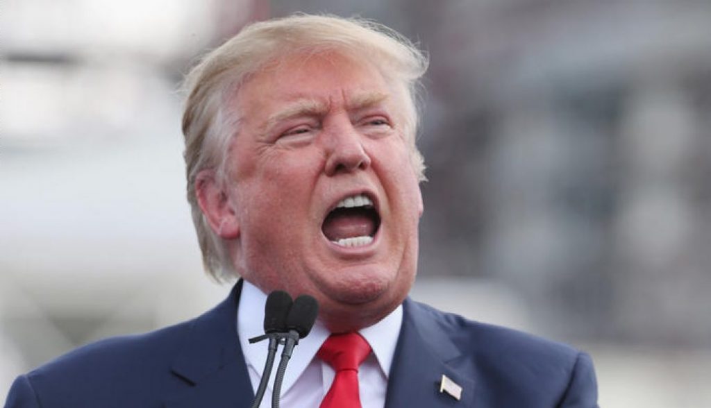 WASHINGTON, DC - SEPTEMBER 09:  Republican presidential candidate Donald Trump addresses a rally against the Iran nuclear deal on the West Lawn of the U.S. Capitol September 9, 2015 in Washington, DC. Thousands of people gathered for the rally, organized by the Tea Party Patriots, which featured conservative pundits and politicians.  (Photo by Chip Somodevilla/Getty Images)