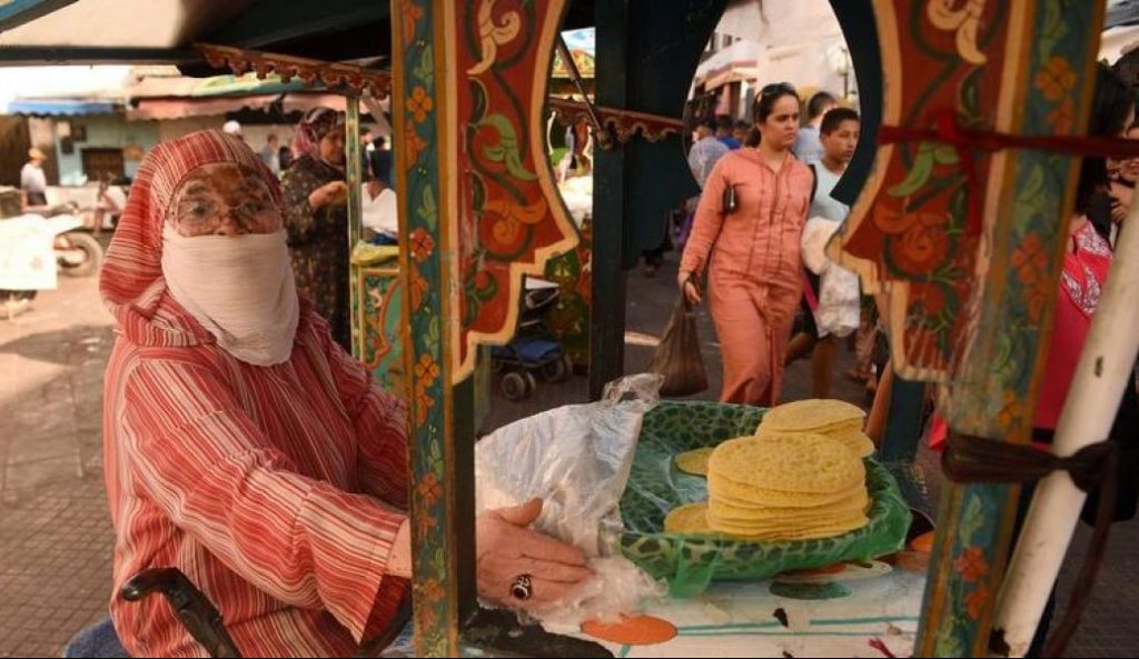 Pastry vendor sells oriental pancakes the day before the start of Ramadan on june 6 , 2016 in the old medina of Rabat. 
Islam's holy month of Ramadan is celebrated by Muslims worldwide marked by fasting, abstaining from foods, sex and smoking from dawn to dusk for soul cleansing and strengthening the spiritual bond between them and the Almighty. / AFP / FADEL SENNA        (Photo credit should read FADEL SENNA/AFP/Getty Images)