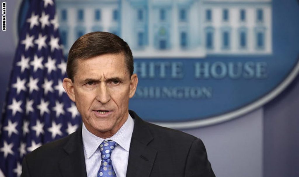 WASHINGTON, DC - FEBRUARY 01:  National Security Adviser Michael Flynn answers questions in the briefing room of the White House February 1, 2017 in Washington, DC. Flynn said the White House is "officially putting Iran on notice" for a recent missile test and support for Houthi rebels in Yemen.  (Photo by Win McNamee/Getty Images)